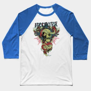 skull and snake Baseball T-Shirt